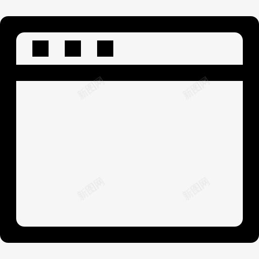 网络窗口的轮廓图标png_新图网 https://ixintu.com Windows界面 工具 标志 窗口 编程 网站 芽图标启动 轮廓