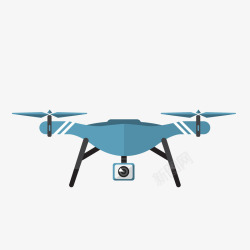 无人飞机通讯科技蓝色拍照无人机矢量图高清图片