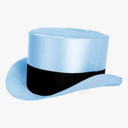 淡蓝色男士礼帽素材