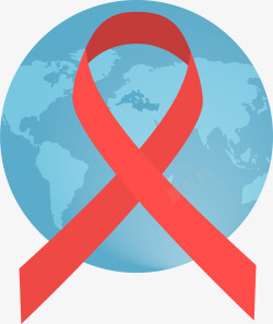 简约世界艾滋病日矢量图素材
