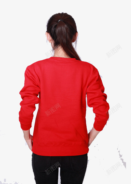 穿红色衣服的女子png免抠素材_新图网 https://ixintu.com T恤 t恤 体恤 夏季服装 服装 红色 纯色t恤 衣服 衬衫 长袖 长袖体恤