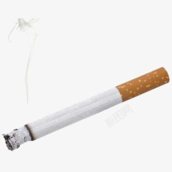 一根燃烧的烟香烟高清图片