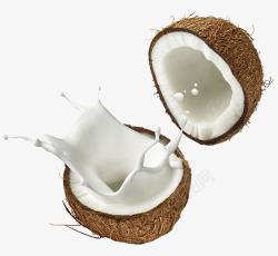 白色果汁椰子高清图片