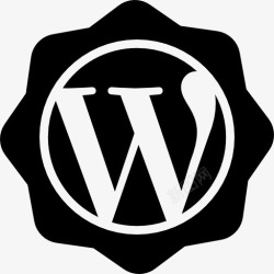 WordPress网站的创建者WordPress社会徽章图标高清图片