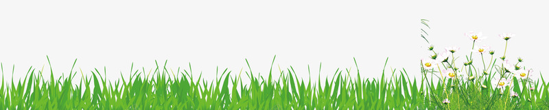 绿色的小草和花png免抠素材_新图网 https://ixintu.com 小草 绿色 绿草 花朵 草丛 草地