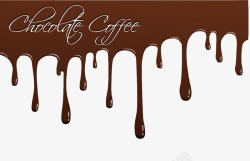 墨汁咖啡巧克力边框高清图片