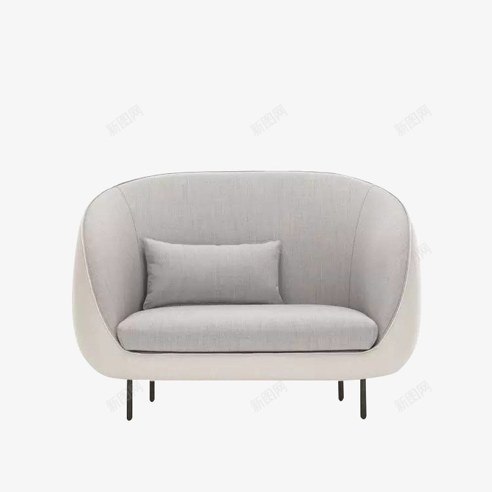 白色现代单人沙发png免抠素材_新图网 https://ixintu.com 单人 沙发 现代 白色