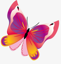 昆虫世界美丽卡通蝴蝶图高清图片
