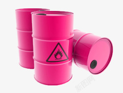 粉色原油桶素材