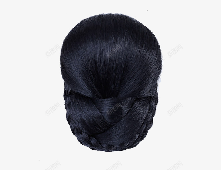 秀禾服搭配新娘发型png免抠素材_新图网 https://ixintu.com 假发 免扣 发型 婚庆 新娘 秀禾服 节日 高清 黑色