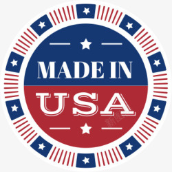 美国标符USA制造圆标高清图片