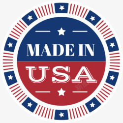 MADEINUSAUSA制造圆标高清图片