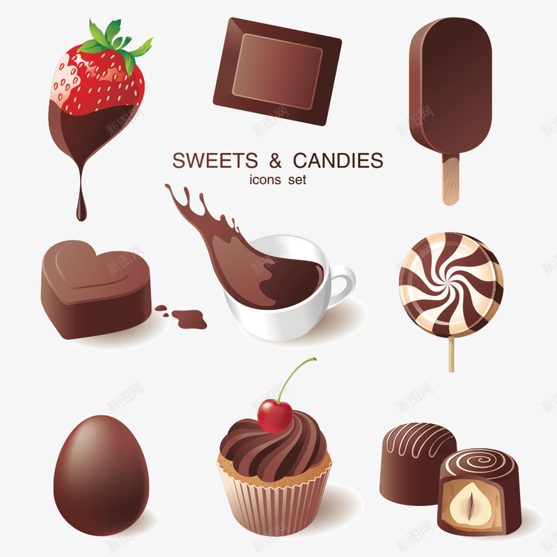 草莓巧克力png免抠素材_新图网 https://ixintu.com 巧克力 巧克力蛋糕 热可可 矢量素材 艺术 草莓 设计