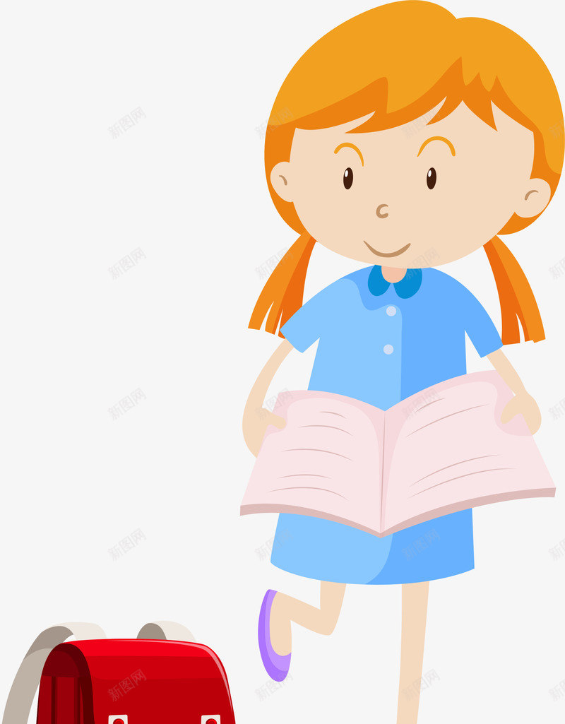 世界知识产权日看书的女孩png免抠素材_新图网 https://ixintu.com 世界知识产权日 学识 开心 看书的女孩 认真看书 读书