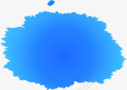 粉墨彩色蓝色水彩喷绘图高清图片