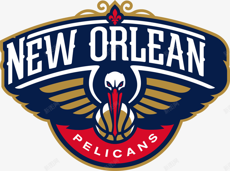 NewOrleansPelicanspng免抠素材_新图网 https://ixintu.com NBA标志 NBA球队队徽 New Orleans Pelicans 新奥尔良鹈鹕队徽