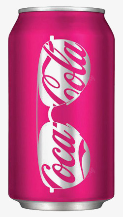 创意可乐粉色可乐瓶高清图片