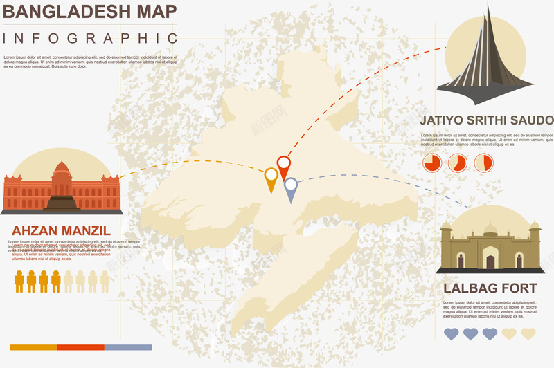 孟加拉地图插图矢量图eps免抠素材_新图网 https://ixintu.com 地图 孟加拉地图 矢量图