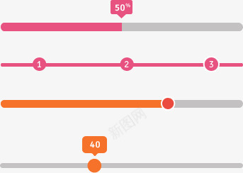 创意网站进度条png免抠素材_新图网 https://ixintu.com 创意 网站 进度条