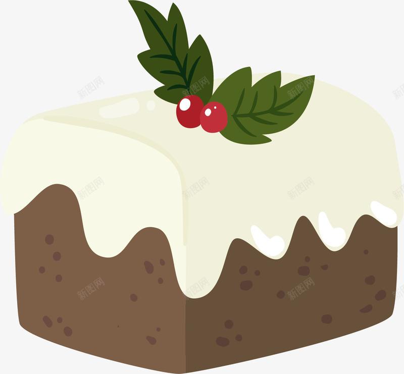 圣诞节美味的蛋糕矢量图ai免抠素材_新图网 https://ixintu.com 卡通蛋糕 圣诞节 圣诞节蛋糕 矢量png 美味蛋糕 蛋糕 矢量图