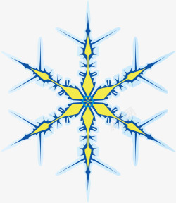 创意蓝色镂空雪花图案矢量图素材