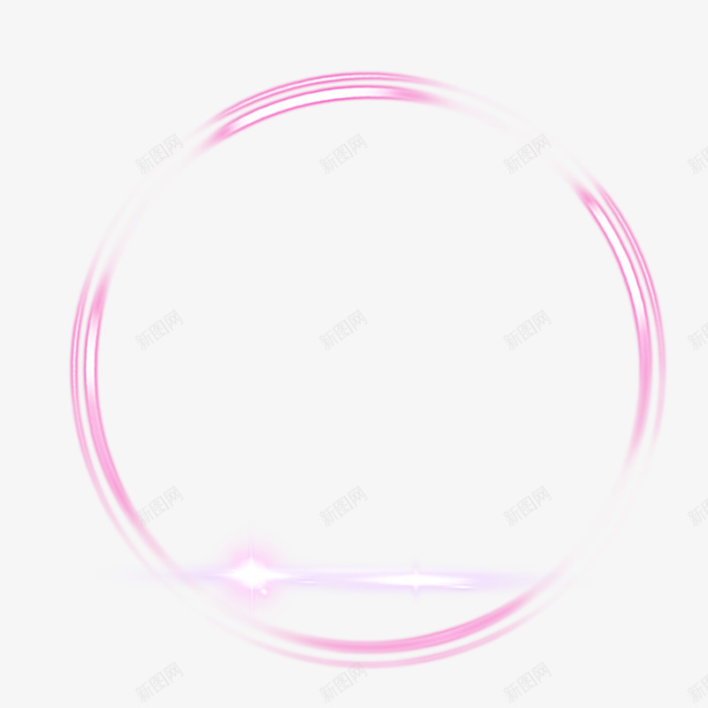 粉色光圈png免抠素材_新图网 https://ixintu.com 光圈 几何 发光 圆形 效果素材 粉色