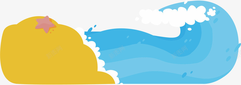 蓝色淡雅阳光海洋装饰png免抠素材_新图网 https://ixintu.com 海洋 淡雅 蓝色 装饰 阳光