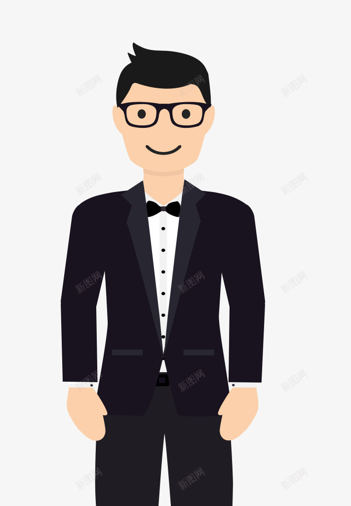 戴眼镜的男士png免抠素材_新图网 https://ixintu.com 成熟男人 男人 男性 职员 职工