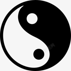 中国太极图尹洋符号图标高清图片