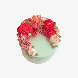韩式蛋糕韩式裱花蛋糕高清图片