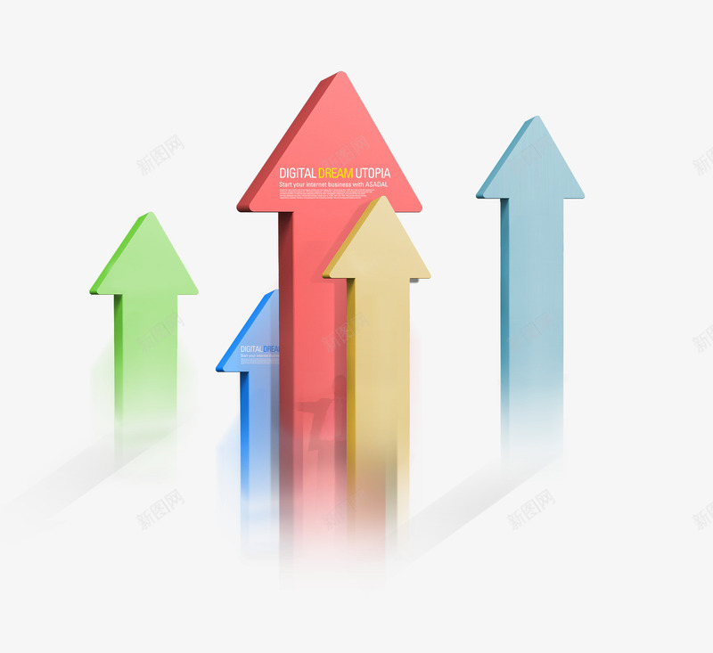 飞行的箭头psd免抠素材_新图网 https://ixintu.com 箭头 飞