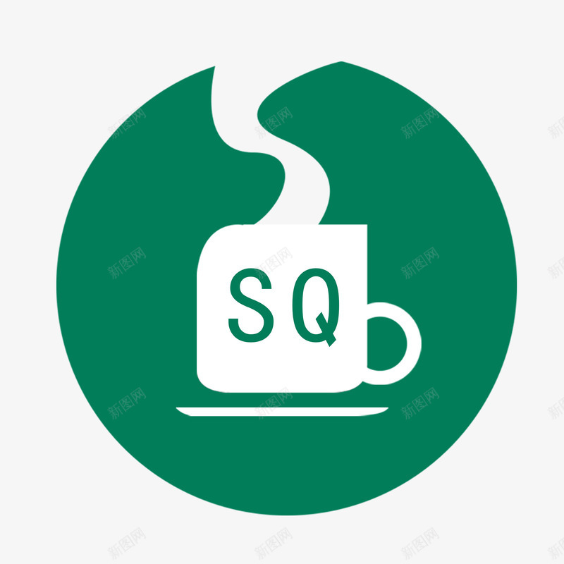 蓝色圆形咖啡厅logo图标png_新图网 https://ixintu.com 创意 南山咖啡 咖啡厅logo 咖啡豆 圆形 字母 纯正 美味 蓝色 醇香 香味