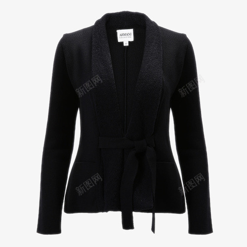 女士黑色毛衫png免抠素材_新图网 https://ixintu.com ARMANI COLLEZIONI 女士黑色毛衫 女针织衫 阿玛尼卡尔兹