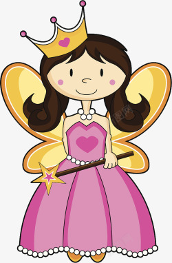魔法公主礼服穿礼服表演的可爱女孩高清图片