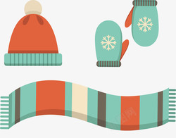 冬天的帽子衣服配饰高清图片