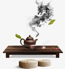 中国风谷雨谷雨茶茶壶和茶杯高清图片