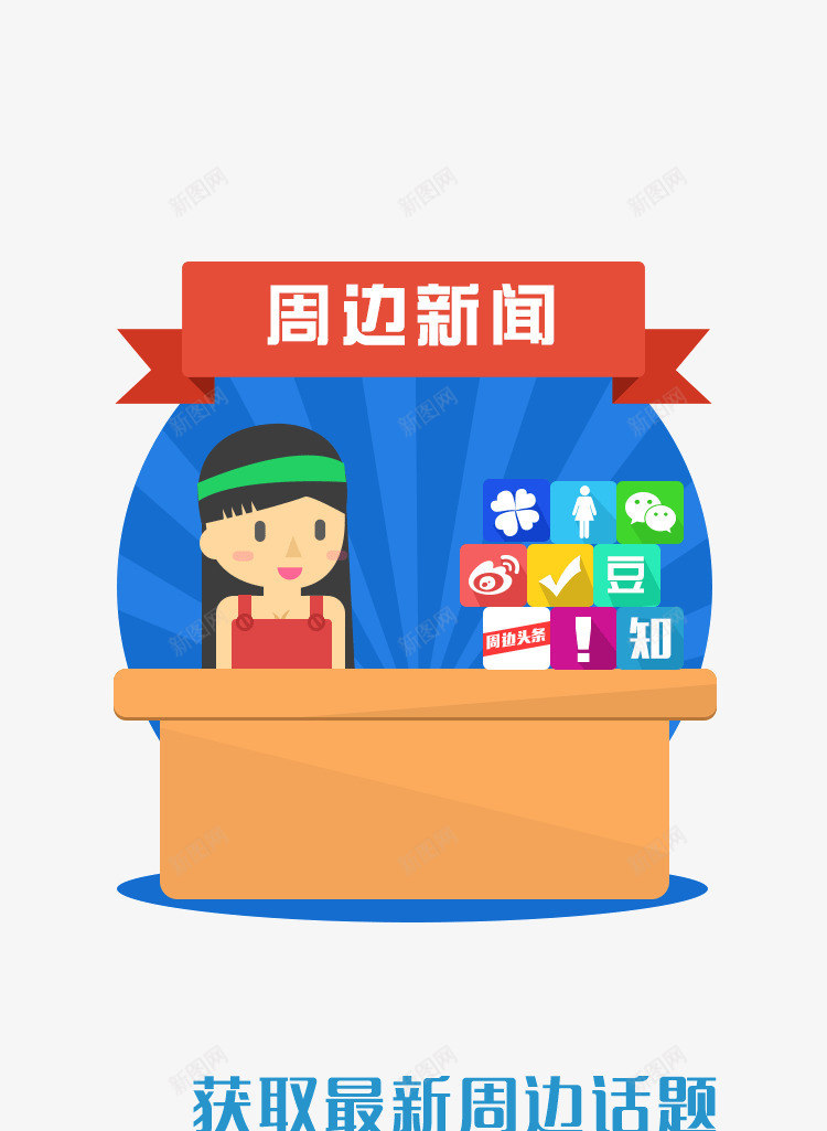 周边新闻png免抠素材_新图网 https://ixintu.com APP界面 启动页 引导页 欢迎页