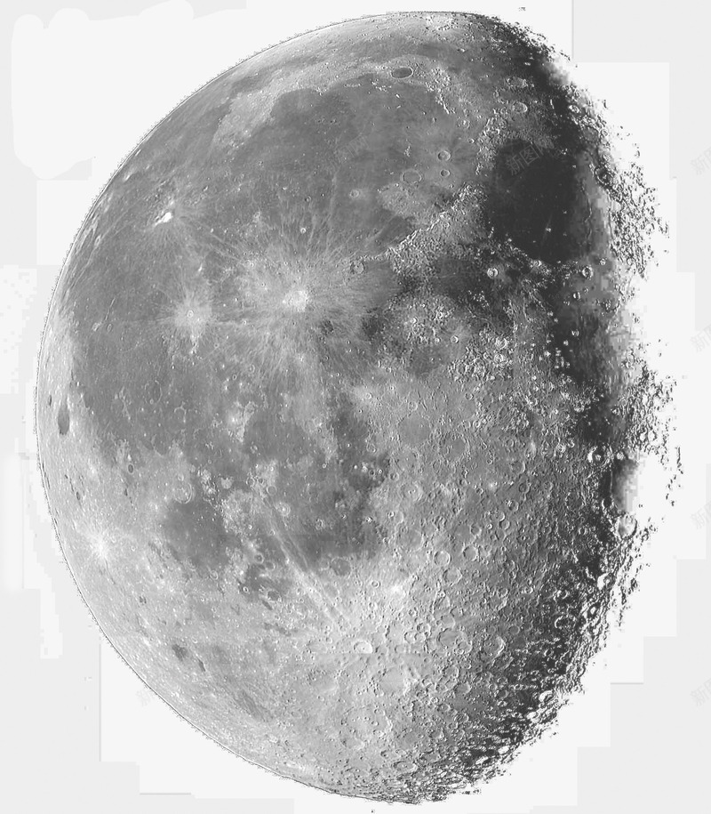 月球月亮png免抠素材_新图网 https://ixintu.com 太空 宇宙 月亮 月亮表面 月球 月球表面 陨石坑 黑白月球