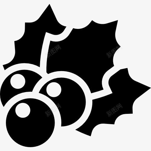 圣诞节槲寄生图标png_新图网 https://ixintu.com 圣诞节 性质 植物 槲寄生 装饰
