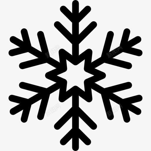 Snowflake图标png_新图网 https://ixintu.com 冬天 冷 圣诞节 自然 雪 雪花
