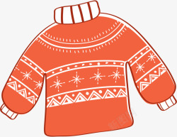 冬天的衣服冬季红色温暖毛衣高清图片