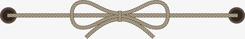 手绘棕色麻绳图标图标