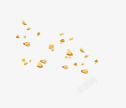散落的果仁素材