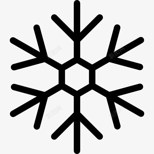 Snowflake图标png_新图网 https://ixintu.com 冬天 天气 寒冷 自然 雪 雪花