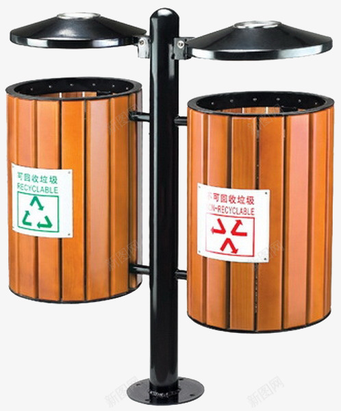 连着的垃圾桶png免抠素材_新图网 https://ixintu.com 垃圾桶 爱护环境 素质 绿色