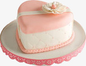 粉色爱心蛋糕素材