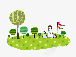 儿童网页模板png免抠素材_新图网 https://ixintu.com 儿童网站 网页模板 网页装饰 草坪