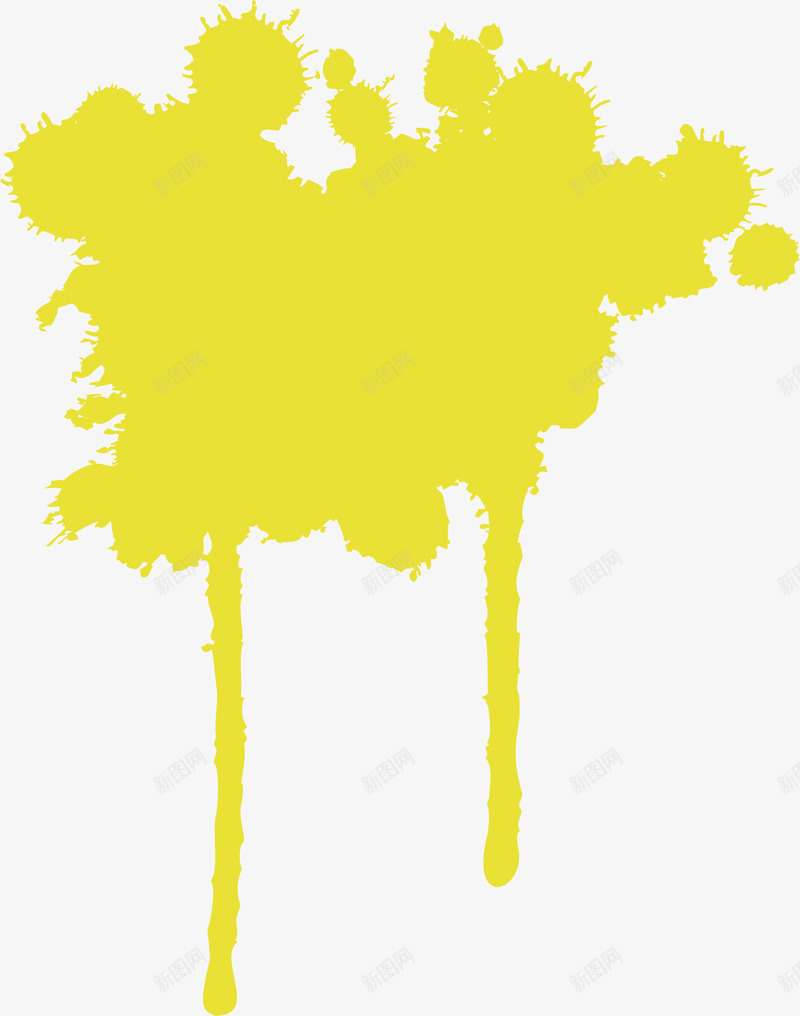 黄色喷墨矢量图ai免抠素材_新图网 https://ixintu.com 喷墨 油漆 涂鸦 颜料 黄色 矢量图