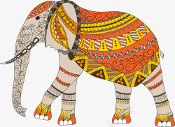 彩色大象模型素材