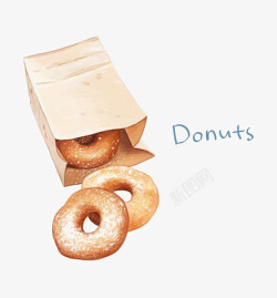 donuts卡通甜甜圈高清图片